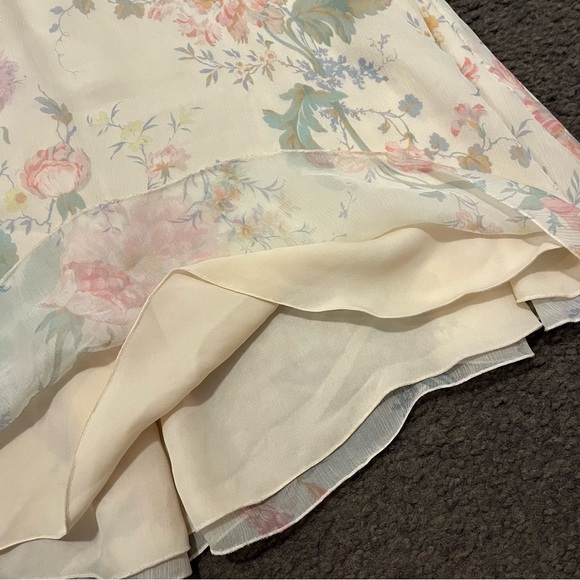 Ralph Lauren Purple Label Silk Floral Midi Skirt - Picture 5 of 7